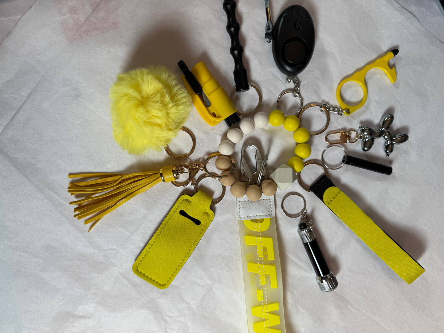 12 piece safety keychain set