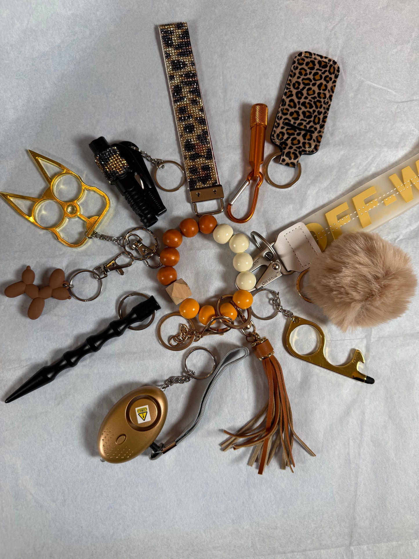 12 piece safety keychain set