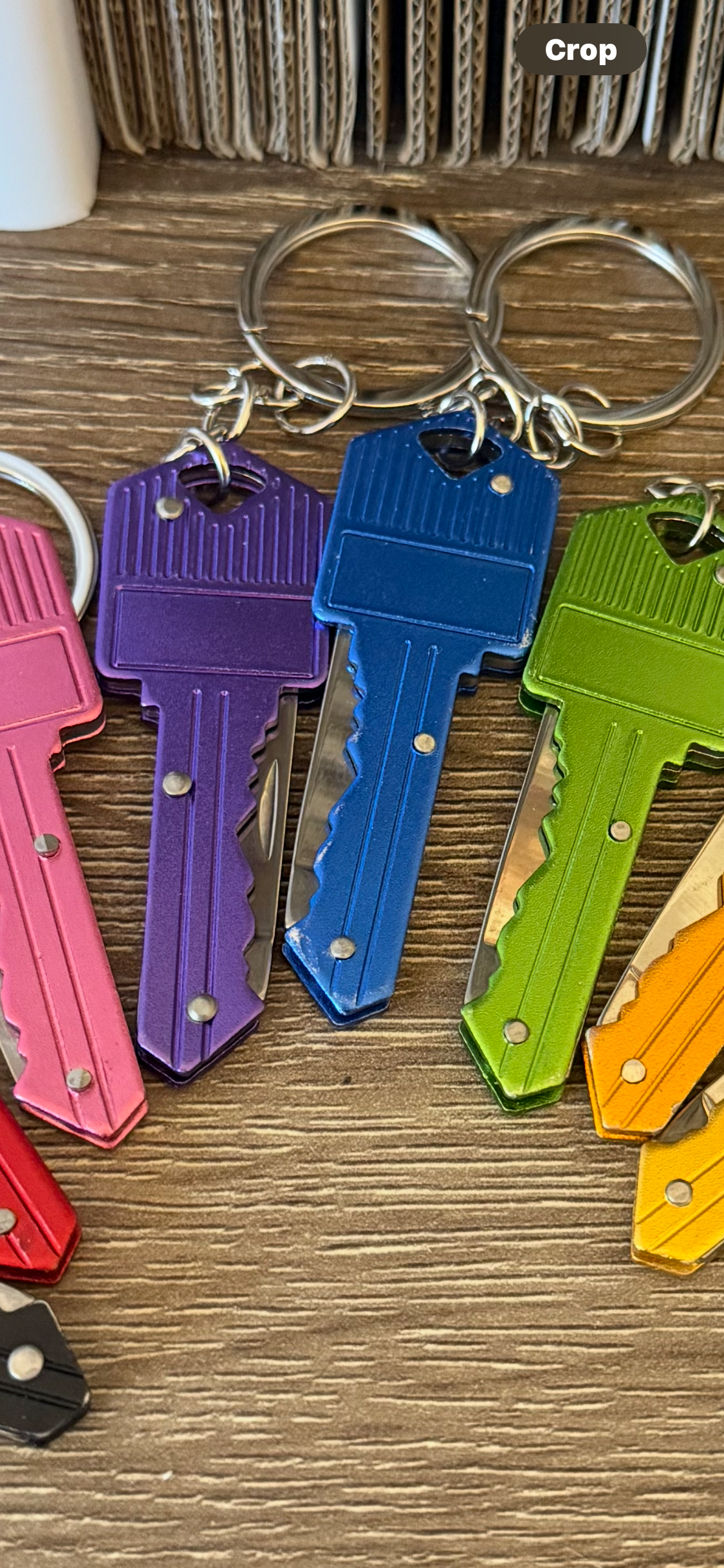 Colorful key knife